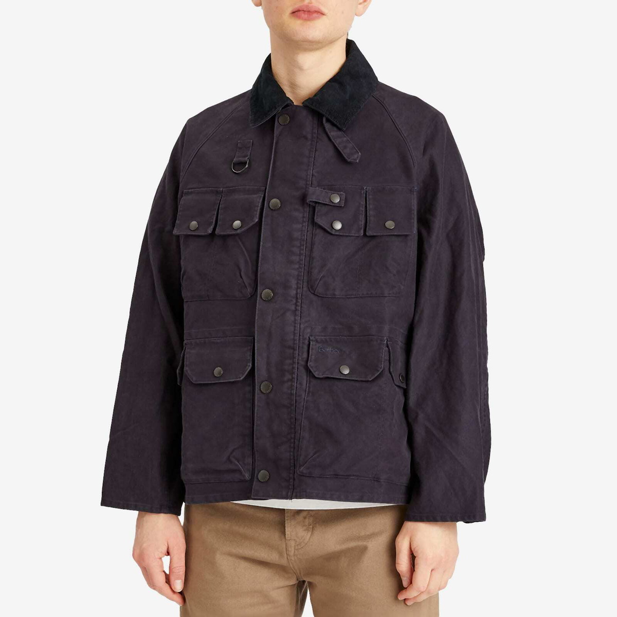 Barbour Men's Heritage+ Modified Dryfly Casual Jacket in Navy Barbour