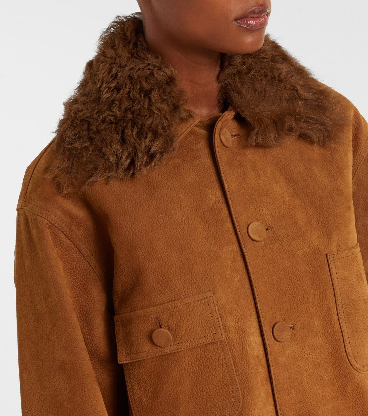 Plan C Oversized leather jacket