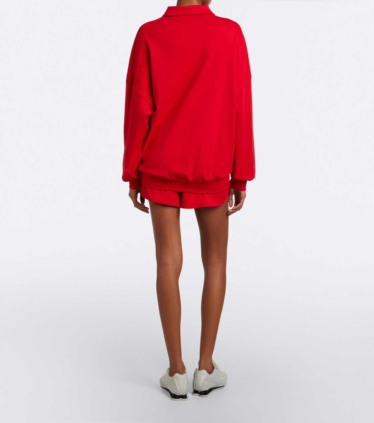 Norba Julia cotton jersey polo sweatshirt