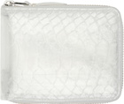 COMME des GARÇONS WALLETS Transparent Snake Wallet