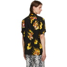 WACKO MARIA Black Tim Lehi Hawaiian Short Sleeve Shirt