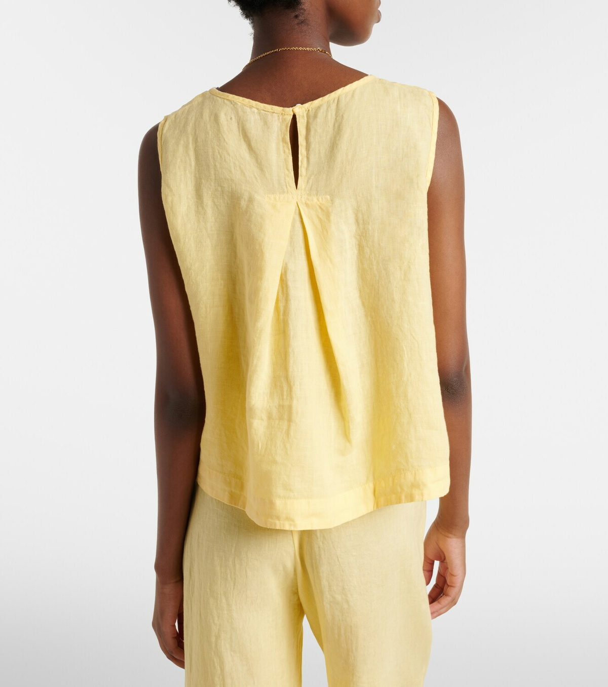 Velvet Maxine linen top
