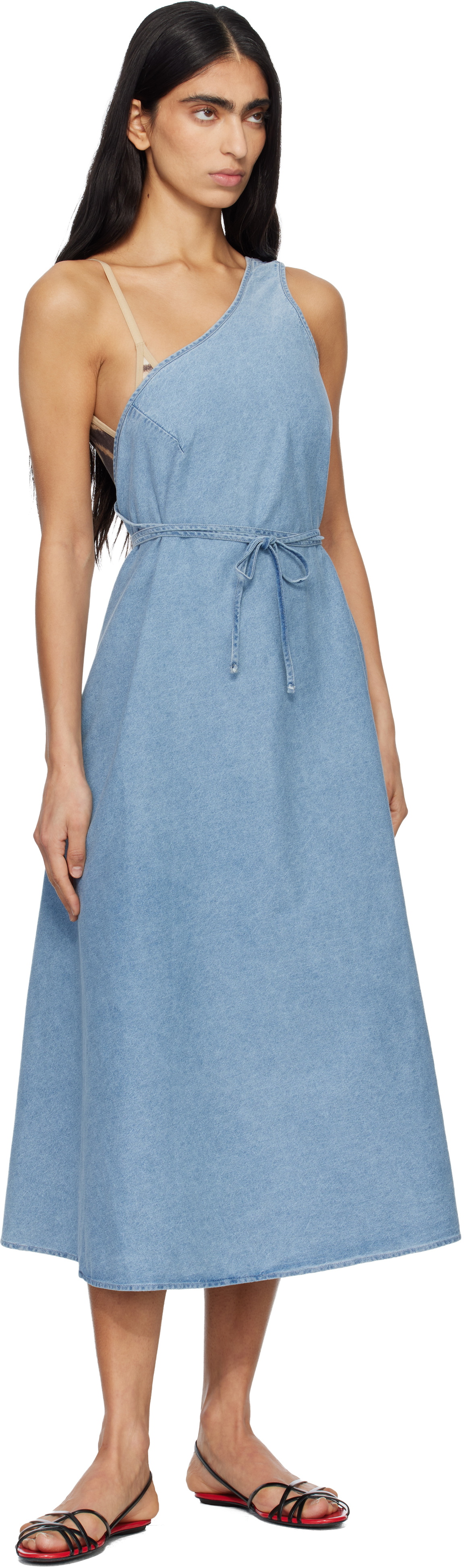 Baserange Blue Eye Denim Midi Dress