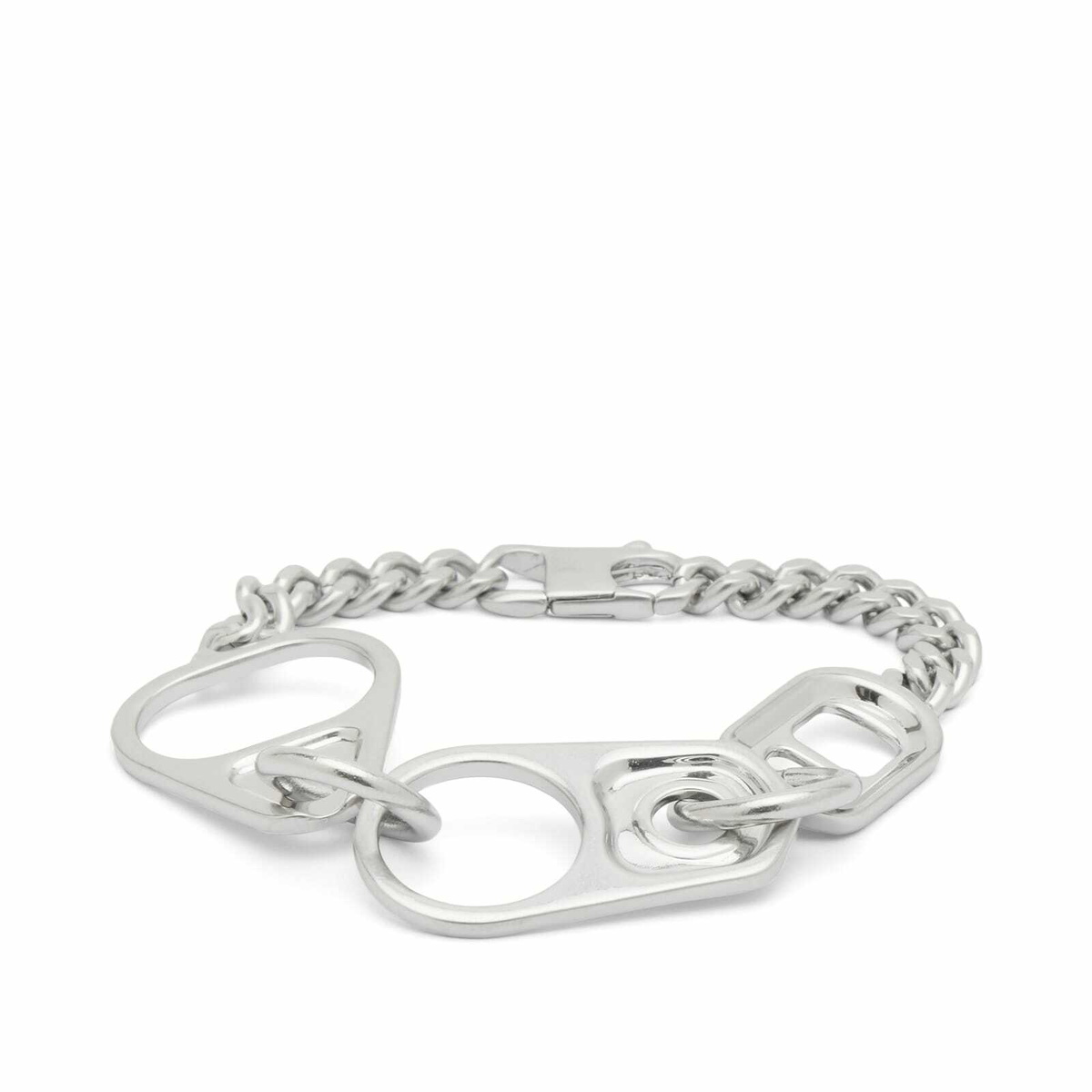 MM6 Maison Margiela Men's Bottle Top Bracelet in Palladio Burattato