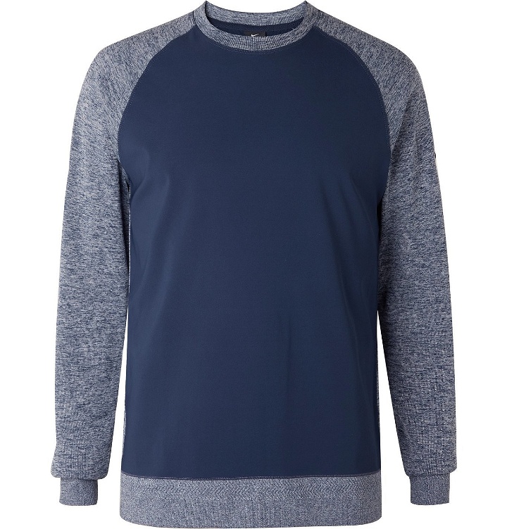 Photo: Nike Golf - Dri-FIT Player Colour-Block Golf Sweatshirt - Blue
