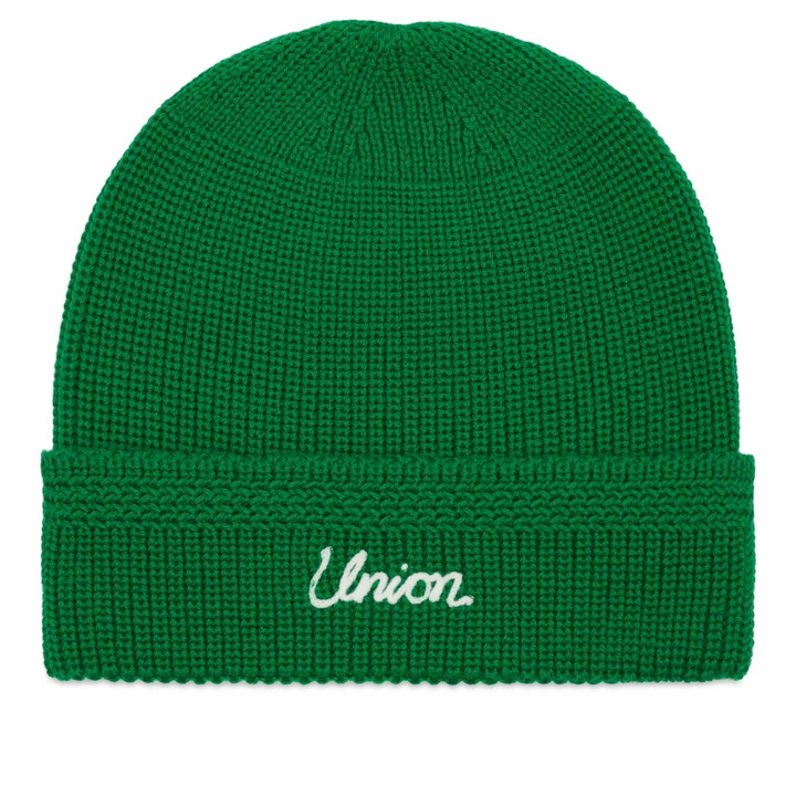 Photo: Union LA Men's Script Watch Beanie in Green 