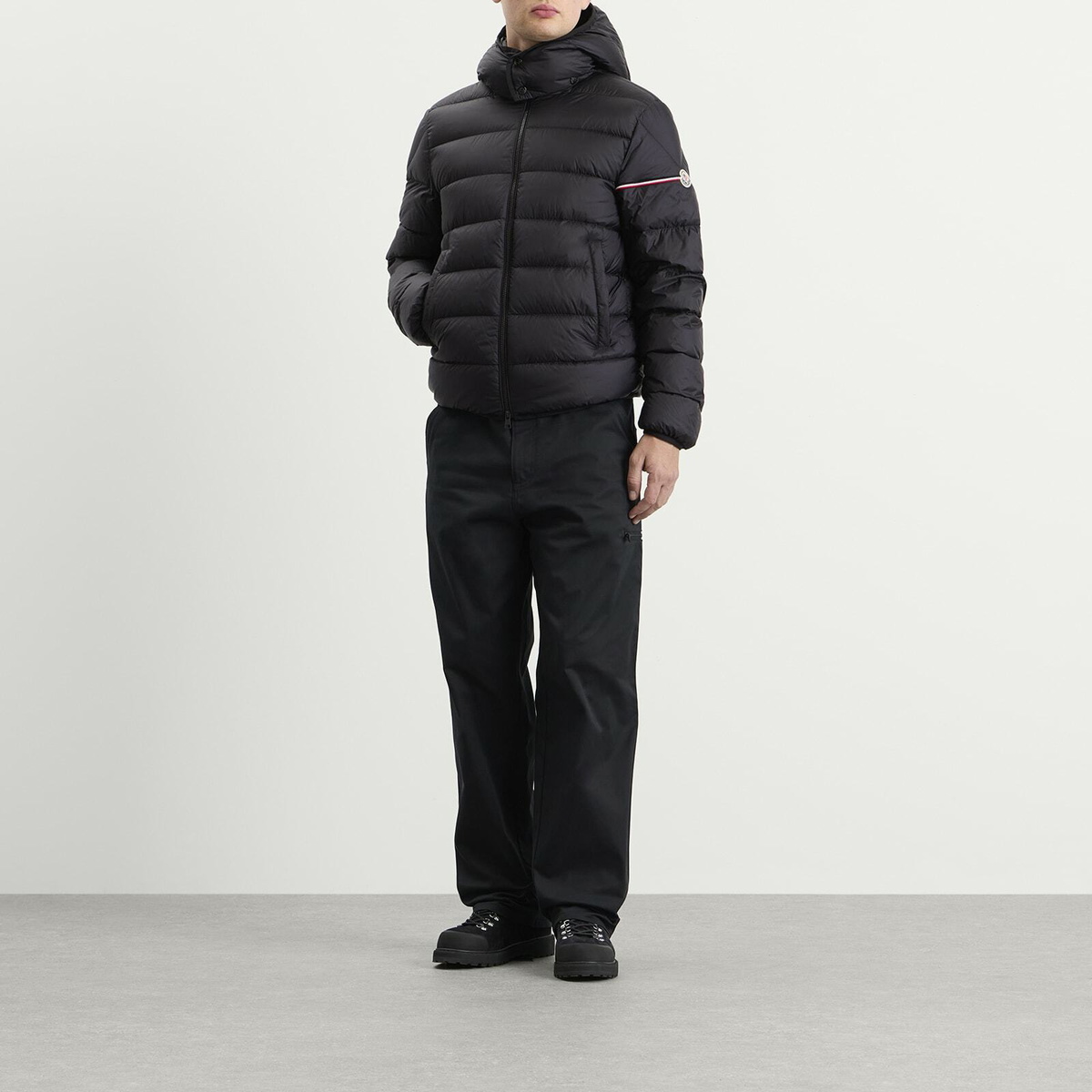 Moncler Men's Ravenlock Light Nylon Jacket in Black