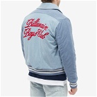 Billionaire Boys Club Men's Corduroy Collared Varsity Jacket in Blue