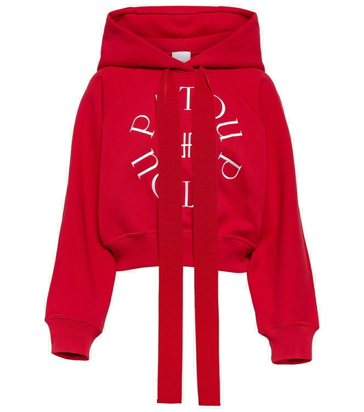 Photo: Patou Medallion cotton jersey hoodie