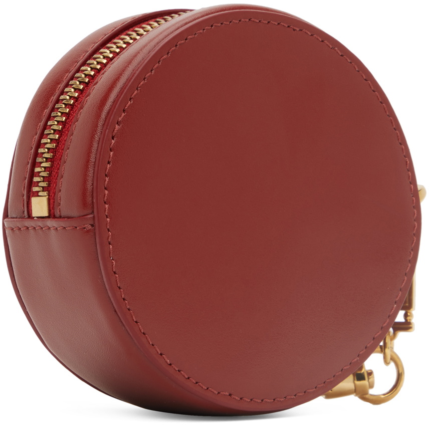 Versace La Greca Yellow Zip Coin Pouch Wallet