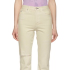 Amo White Loverboy High-Rise Straight Jeans