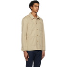 Maison Kitsune Beige Denim Worker Jacket