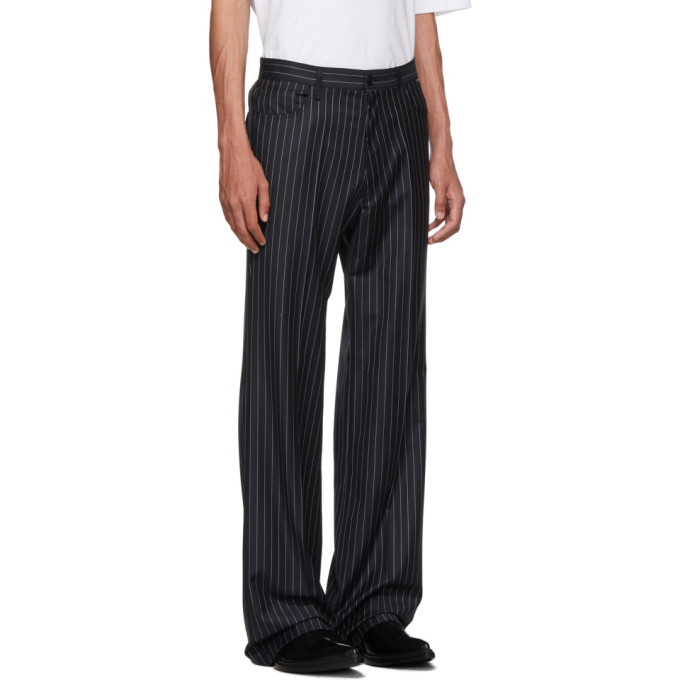 Black Elasticated-waist wool trousers, Balenciaga