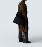 Dries Van Noten Leather-trimmed canvas shoulder bag