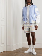 Thom Browne - Straight-Leg Logo-Appliquéd Cotton-Blend Tweed Drawstring Shorts - Multi