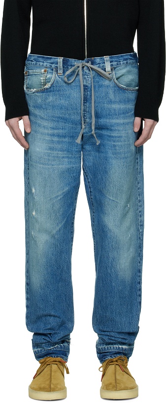 Photo: Greg Lauren Blue Distressed Jeans