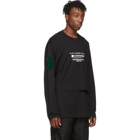 Givenchy Black Homme Podium Overlay Long Sleeve T-Shirt