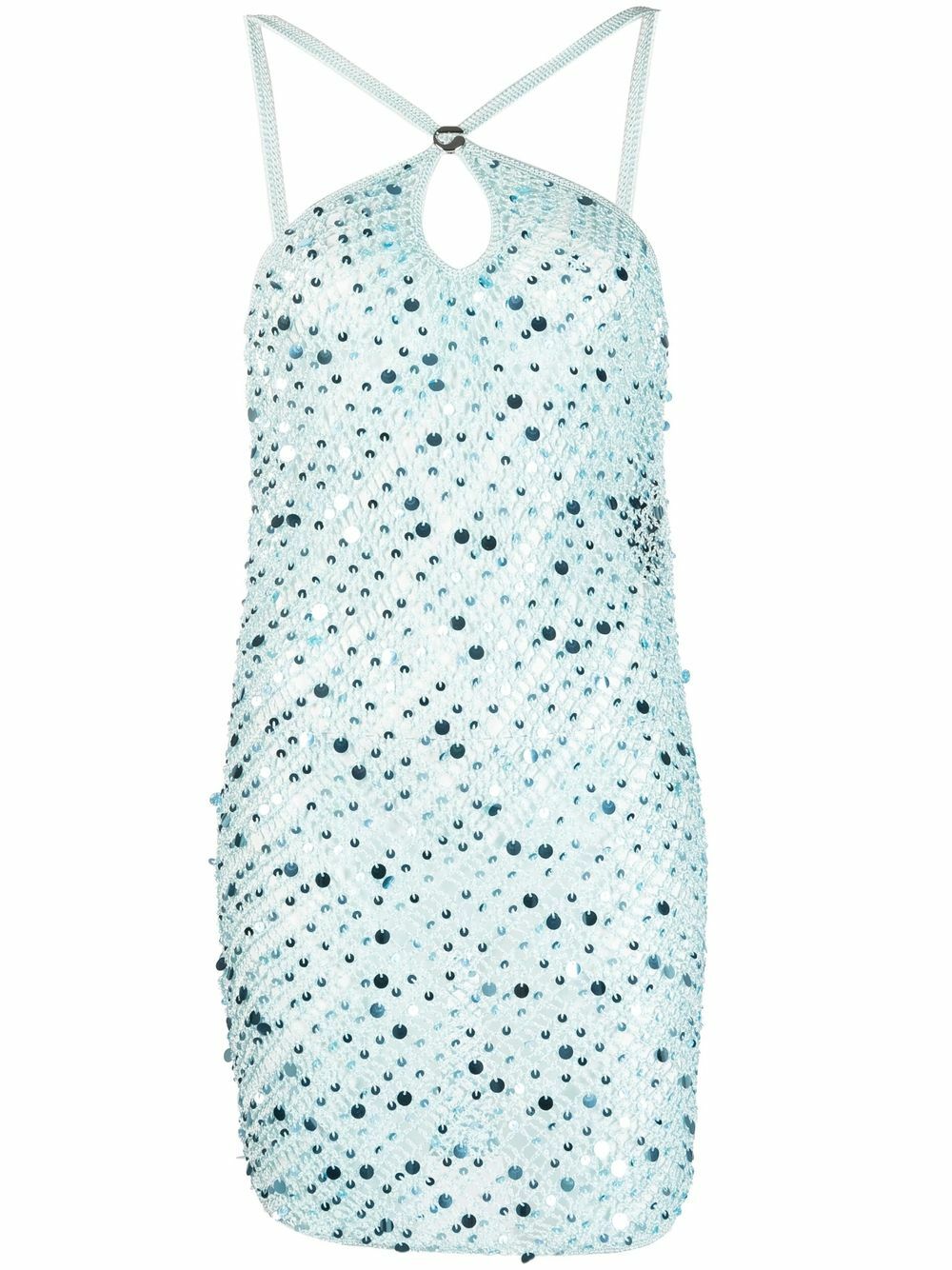 COPERNI - Sequin Crochet Mini Dress Coperni