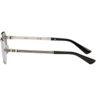 Versace Silver Greca Flow Sunglasses