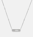 Messika Baby Move 18kt white gold necklace with diamonds