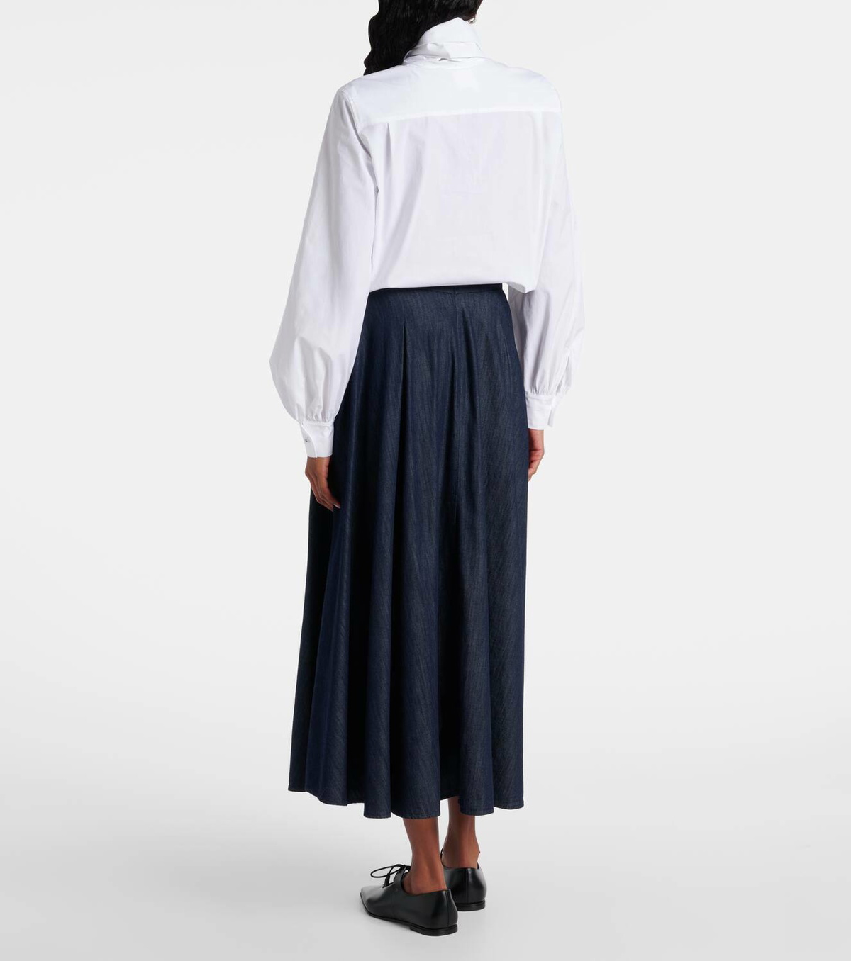 S Max Mara Amanda chambray maxi skirt S Max Mara