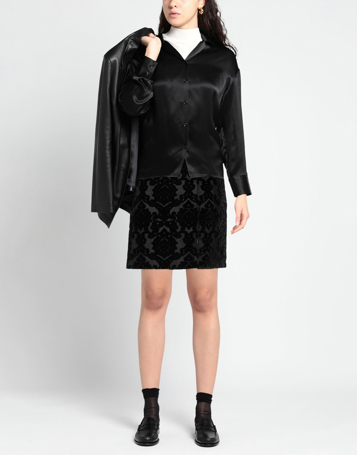 Moschino Womens Denim skirt in Black
