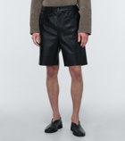 Nanushka - Torin faux-leather Bermuda shorts