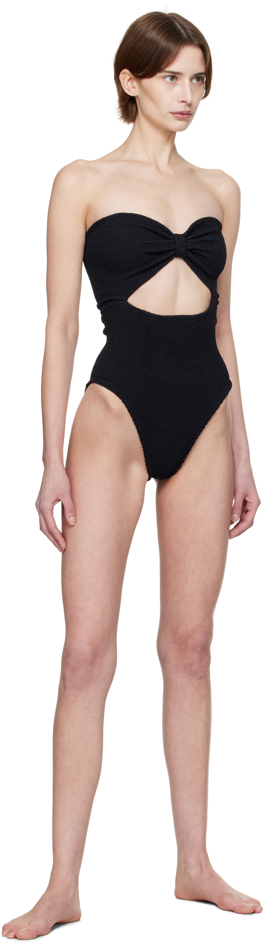 Hunza G Black Alana Swimsuit Hunza G