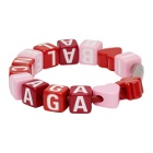 Balenciaga Pink and Red Toy Bracelet