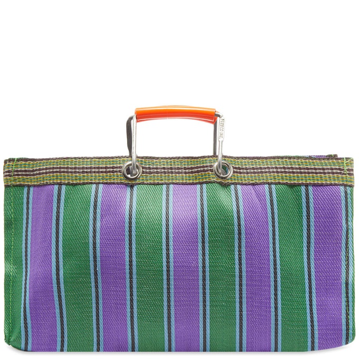 Photo: Puebco Recycled Plastic Rectangle Bag in Green/Purple