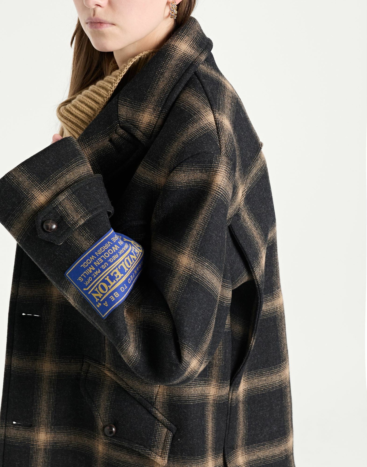 Maison Margiela Womens Coat Charcoal