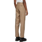 AMI Alexandre Mattiussi Beige Straight-Fit Trousers