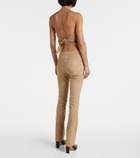 Stouls JP Long suede flared pants