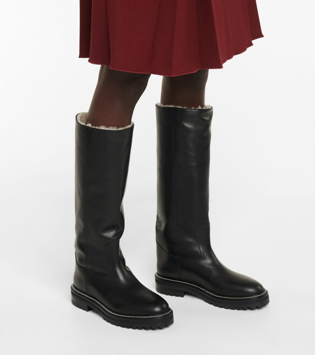 Jimmy Choo - Yomi shearling-lined leather boots Jimmy Choo