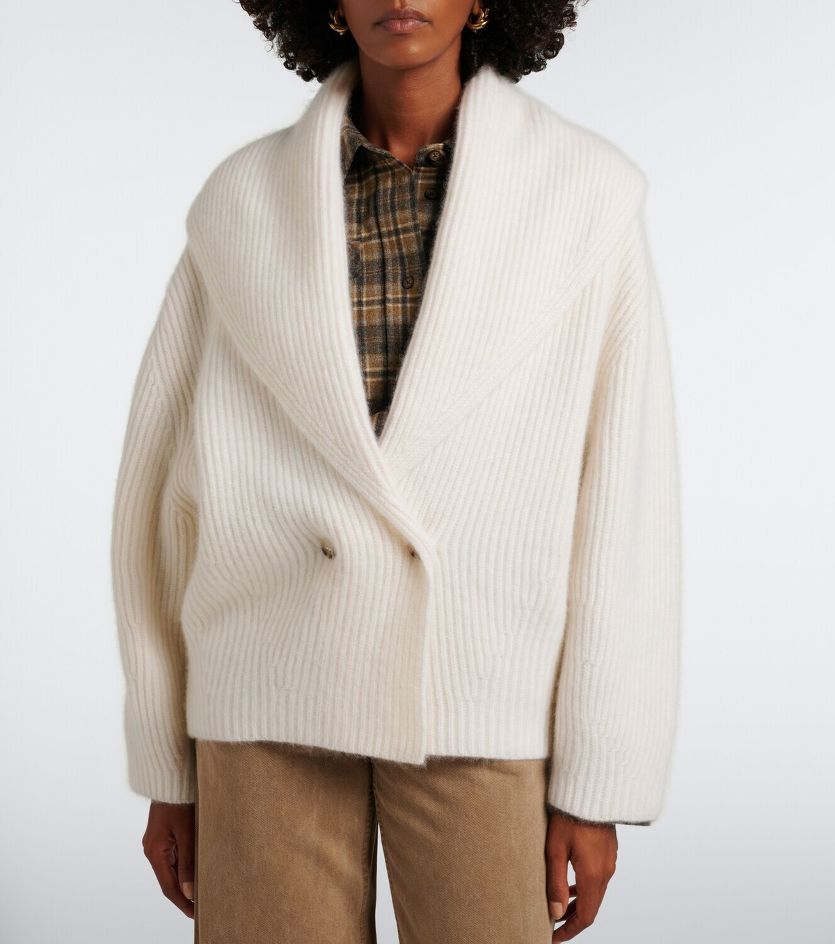 Arch4 Lucille ribbed-knit cashmere cardigan