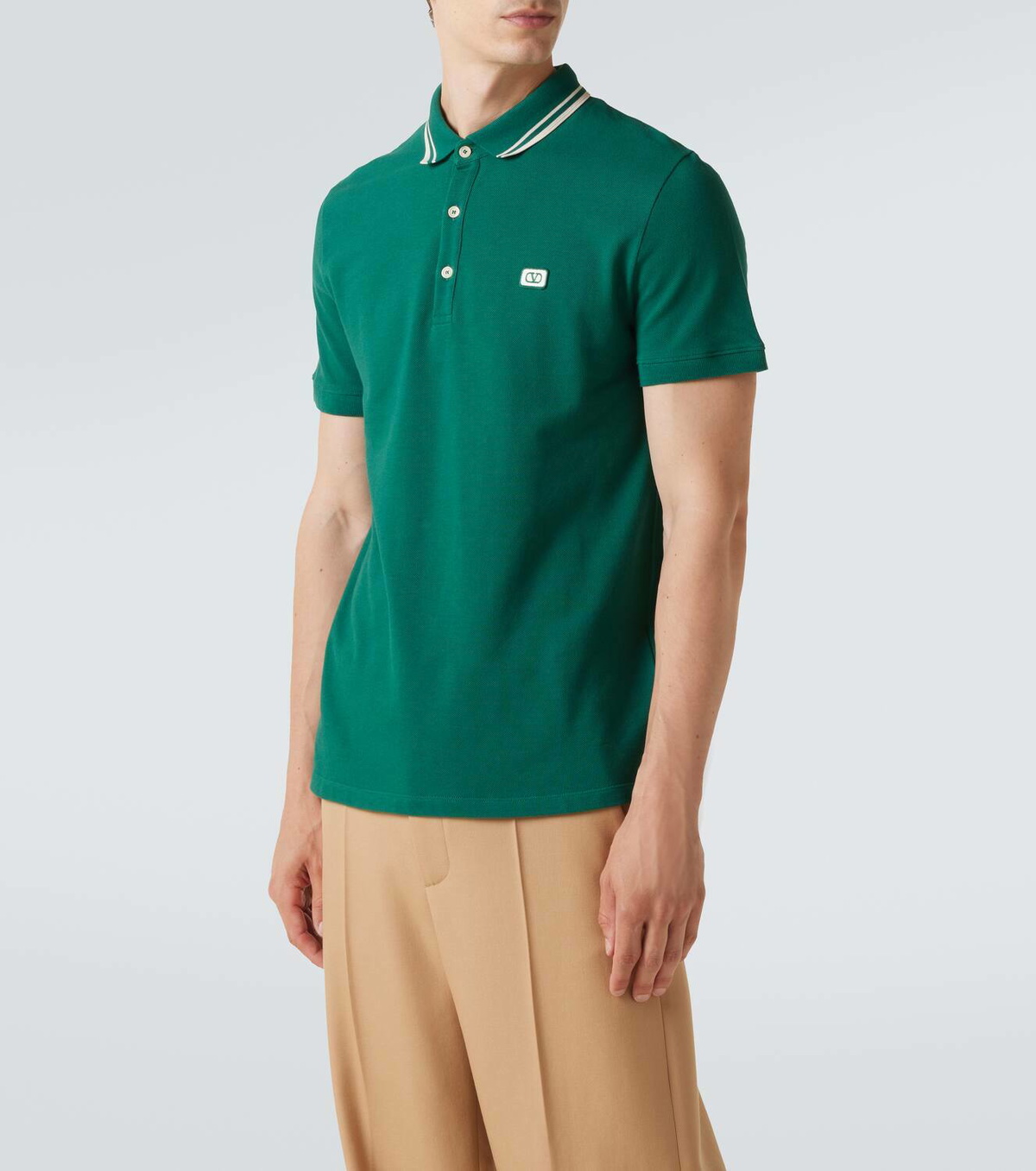 Valentino VLogo cotton piqué polo shirt