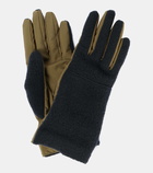 Loro Piana Shearling-trimmed technical gloves