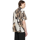 Maison Margiela White and Beige Telephone Shirt