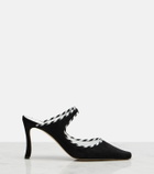 Manolo Blahnik Pura suede mules