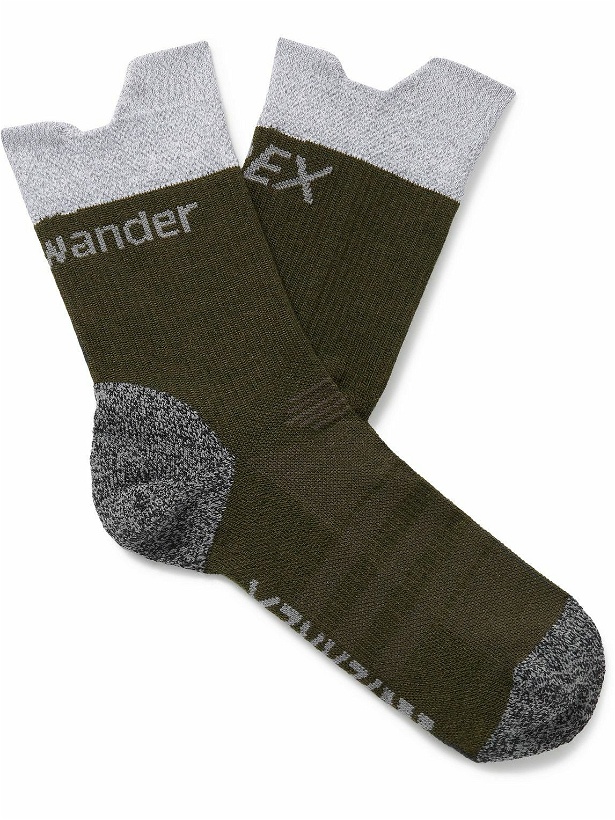 Photo: adidas Consortium - And Wander TERREX Recycled COLD.RDY Socks - Green