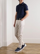 Kjus Golf - Cotton-Blend Piqué Polo Shirt - Blue