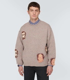 Acne Studios Wool-blend jacquard sweater