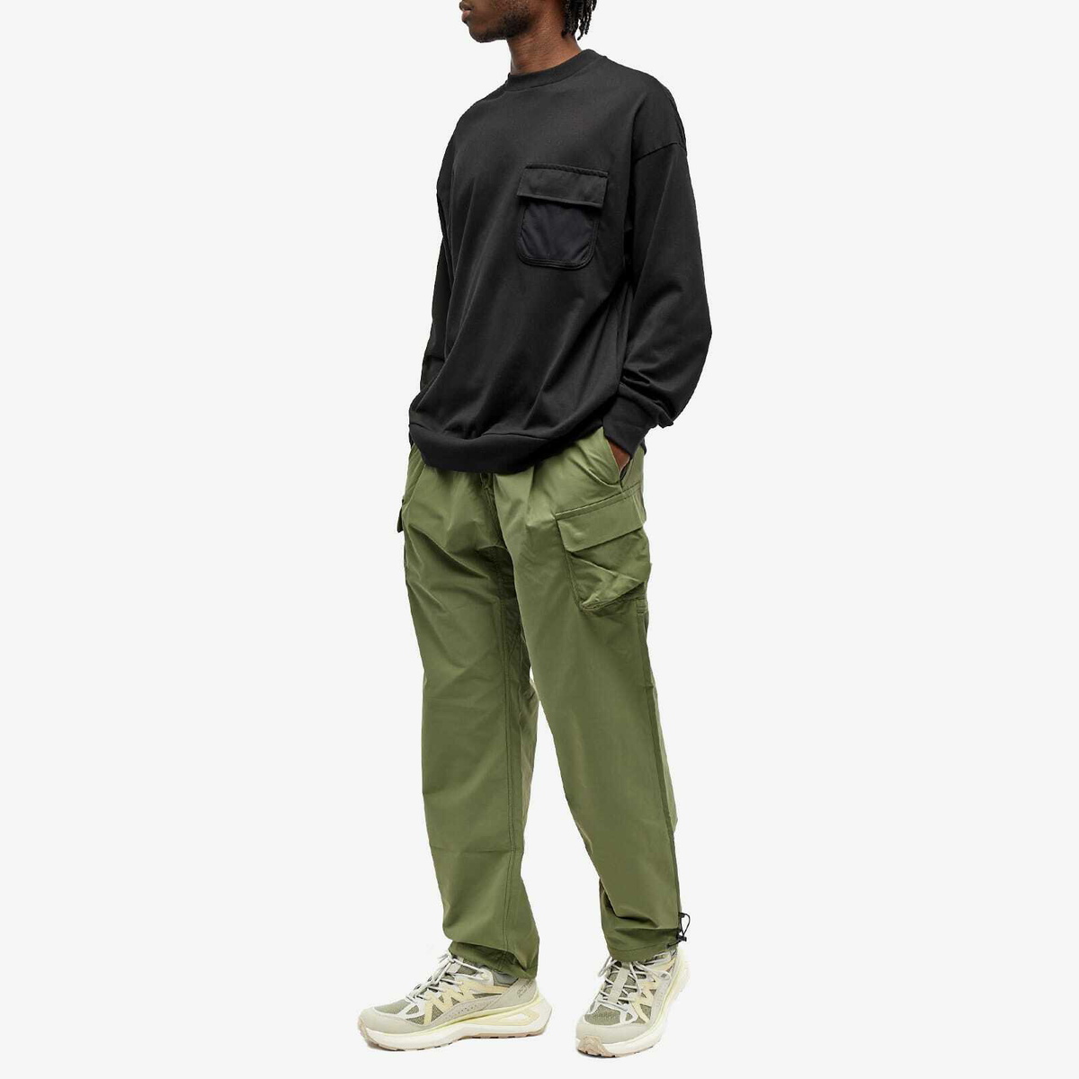 Gramicci Men's x F/CE. Long Track Pant in Olive Gramicci