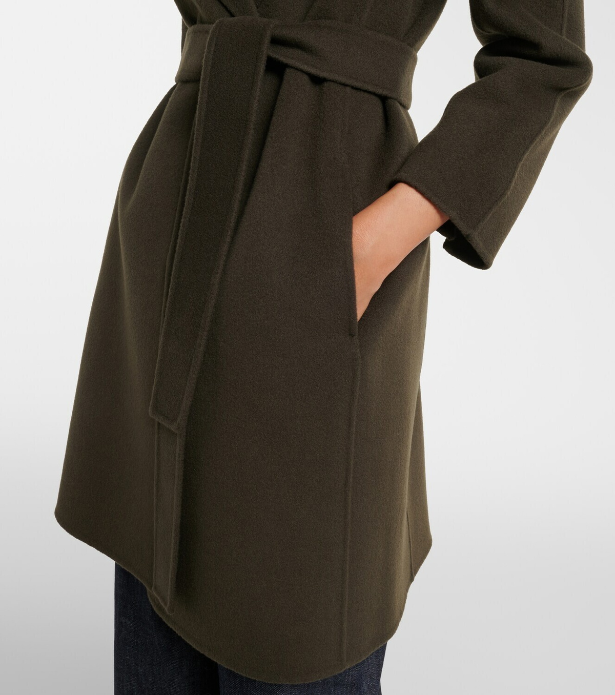 'S Max Mara Virgin wool wrap coat