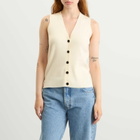 Anine Bing Women's Lawrence Knit Vest in Ivory
