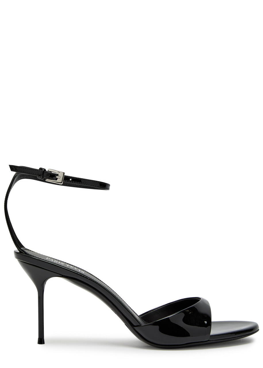 Paris Texas Lidia 70 Patent Leather Sandals Black