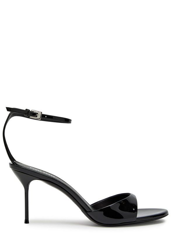 Photo: Paris Texas Lidia 70 Patent Leather Sandals Black