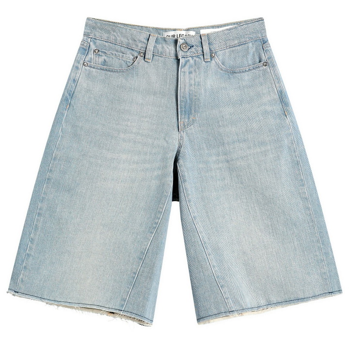 Photo: Our Legacy Women's Midi Shorts in Pale Coast Wash