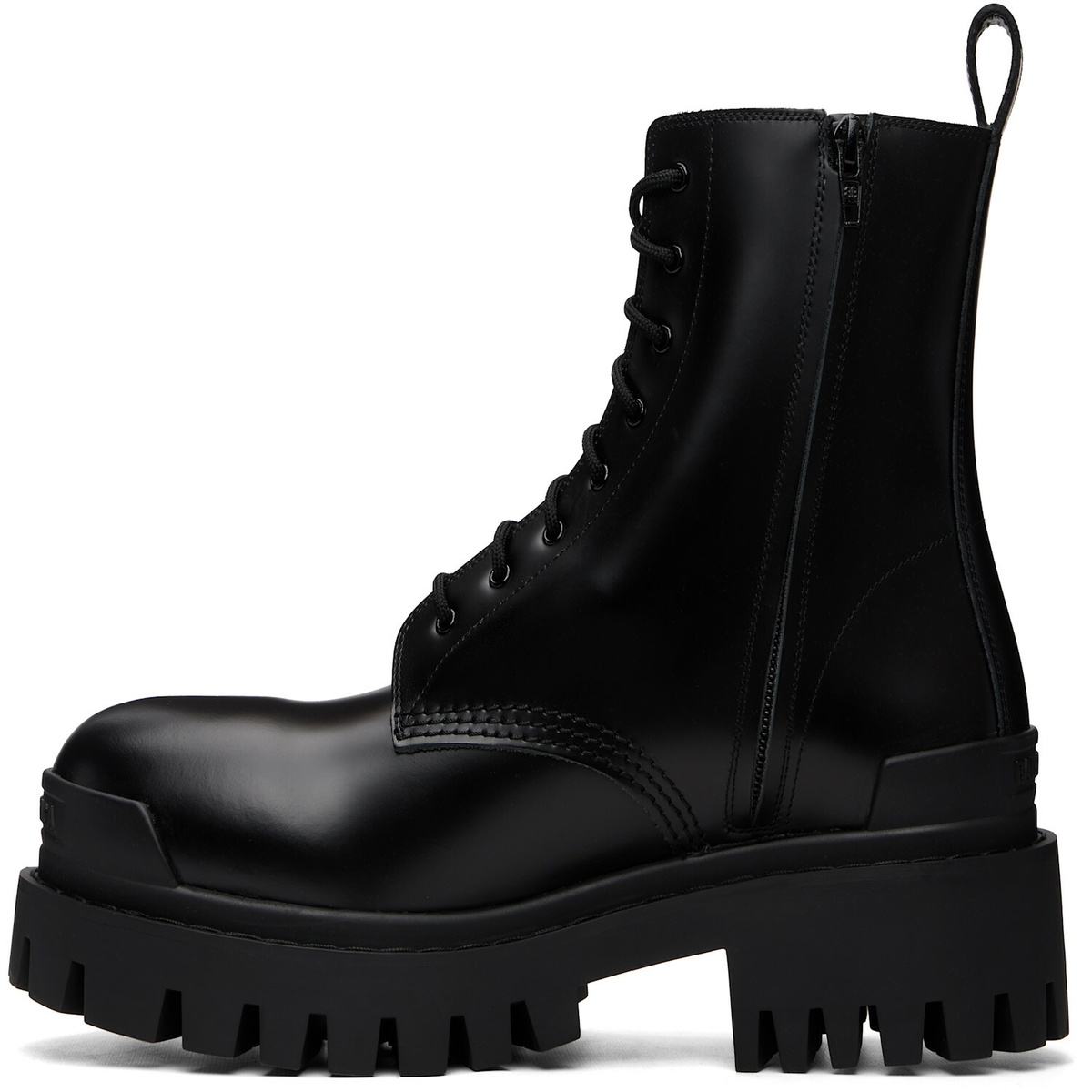 Balenciaga Black Strike Zip Boots