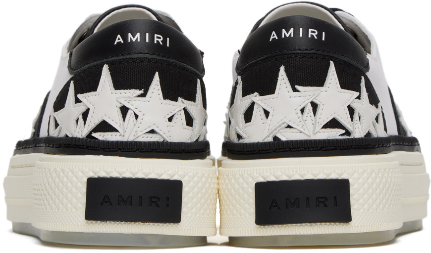 AMIRI Black & White Stars Court Sneakers Amiri